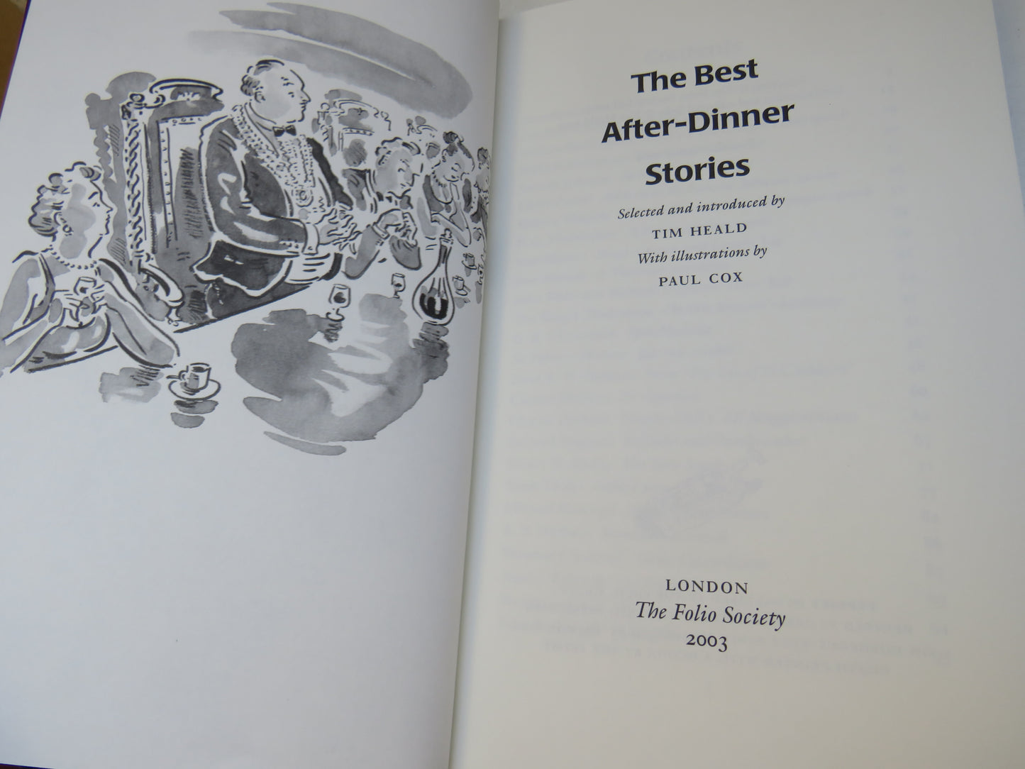 The Best After Dinner Stories Selected and Introduced by Tim Heald 2003 Folio Society