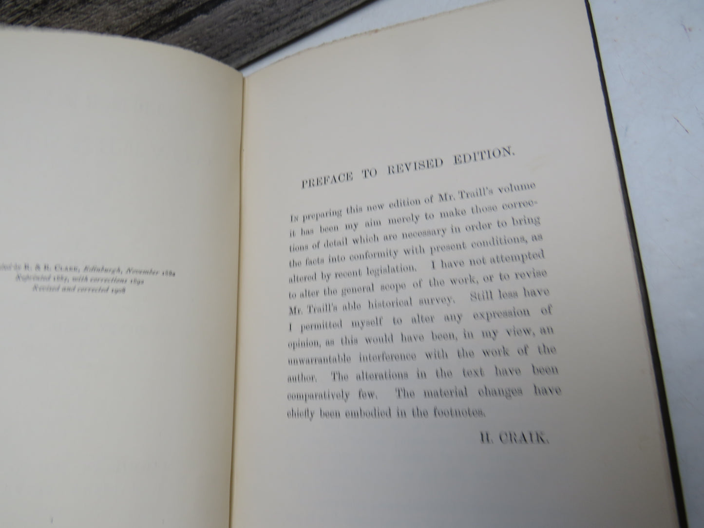 Central Government By H.D. Traill 1908
