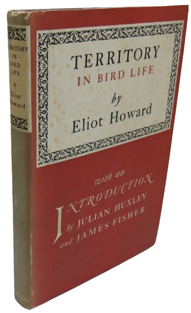 Territory In Bird Life by Eliot Howard 1948 book front cover