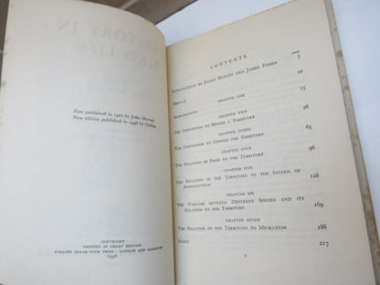 Territory In Bird Life by Eliot Howard 1948 book image 5