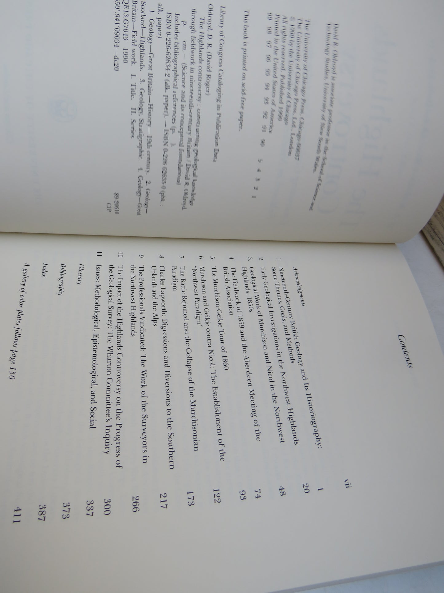 The Highlands Controversy Constructing Geological Knowledge Through Fieldwork in Nineteenth-Century Britain By David R. Oldroyd 1990
