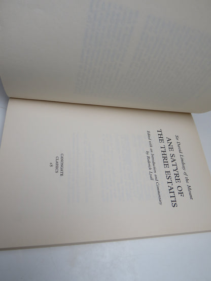 Sir David Lindsay of the Mount Ane Satyre of Thrie Estaitis 1998 book image 3