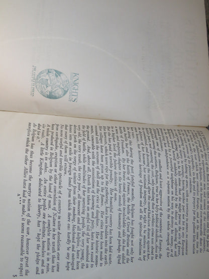 King Albert's Book A Tribute To The Belgian People From Representative Men and Women Throughout The World (Copy)