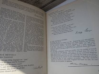 King Albert's Book A Tribute To The Belgian People From Representative Men and Women Throughout The World (Copy)