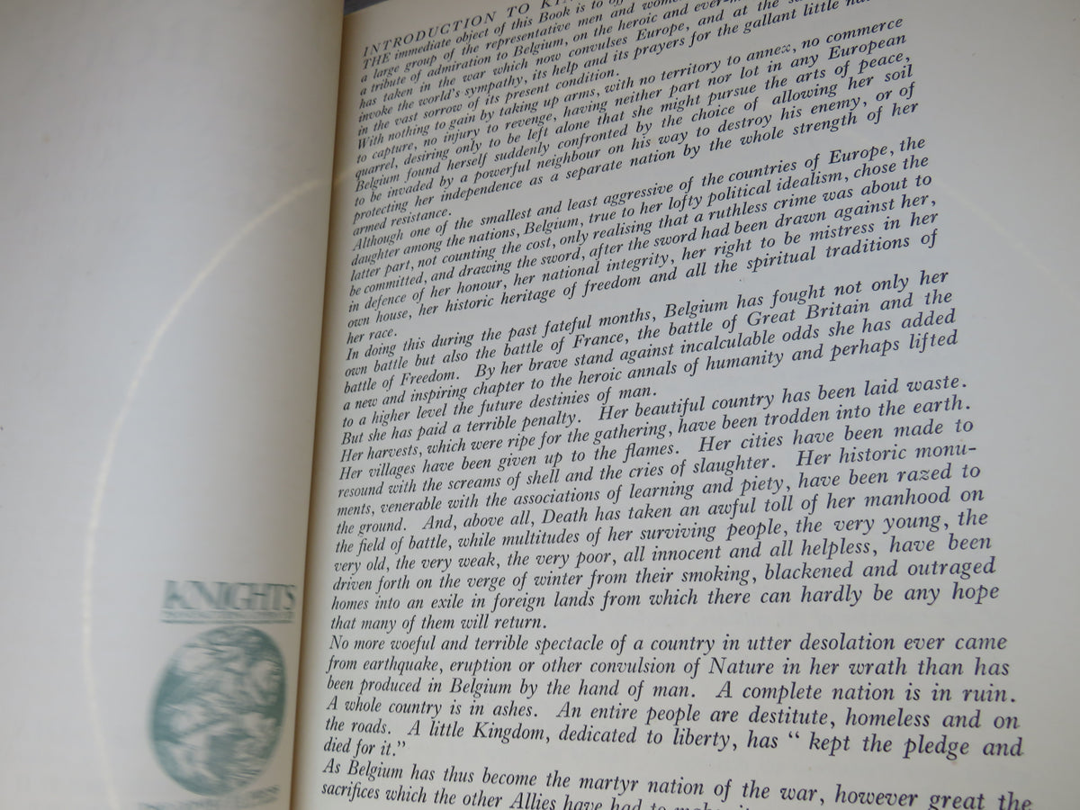 King Albert's Book A Tribute To The Belgian People From Representative Men and Women Throughout The World