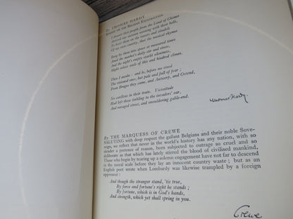 King Albert's Book A Tribute To The Belgian People From Representative Men and Women Throughout The World