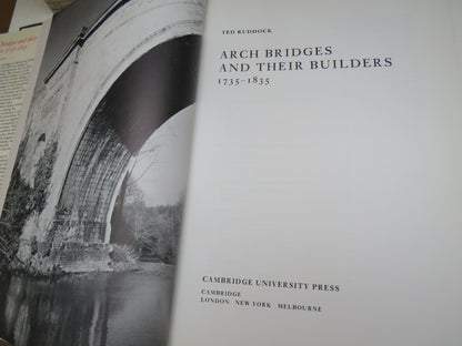 Arch Bridges and Their Builders 1735-1835 By Ted Ruddock 1979 book image 4