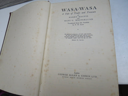 Wasa-Wasa A Tale of Trails and Treasure By Harry Macfie and Hans G. Westerlund 1951 book image 4
