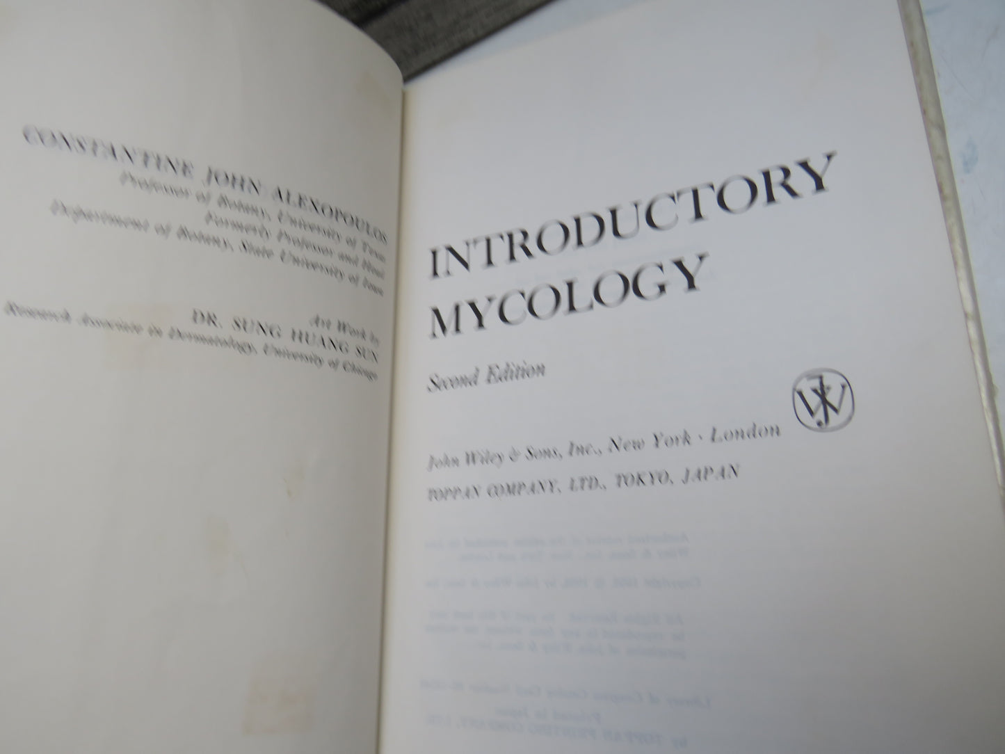 Introductory Mycology 2nd Edition 1962