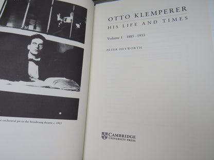 Otto Klemperer His Life and Times Volume I 1885-1933 By Peter Heyworth 1996 book image 3