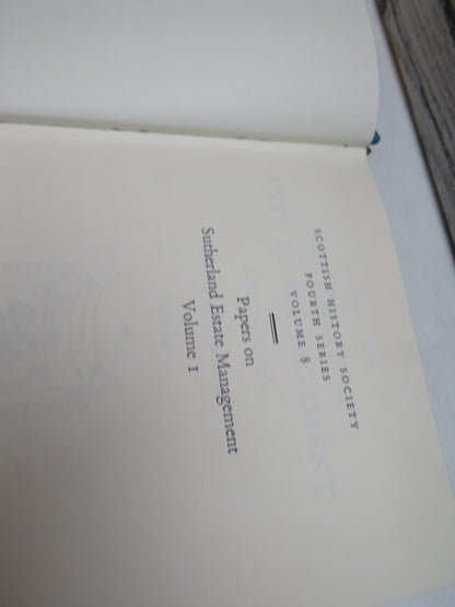Papers On Sutherland Estate Management 1802-1816 Edited By R.J. Adam Volume I 1972 book image 3