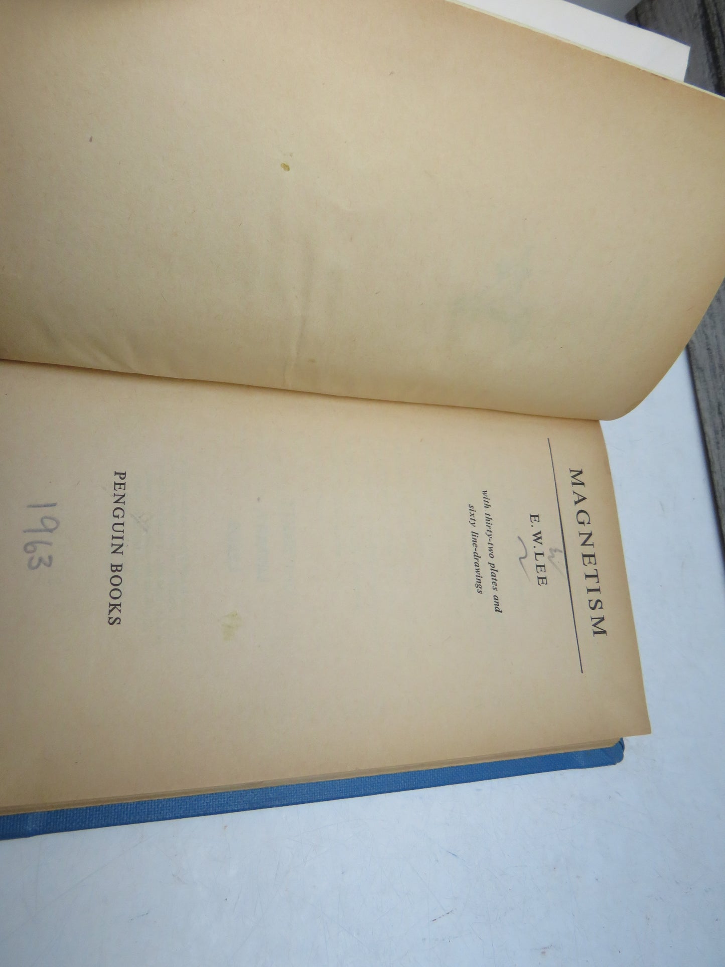 Magnetism By E. W. Lee 1963 Penguin Books
