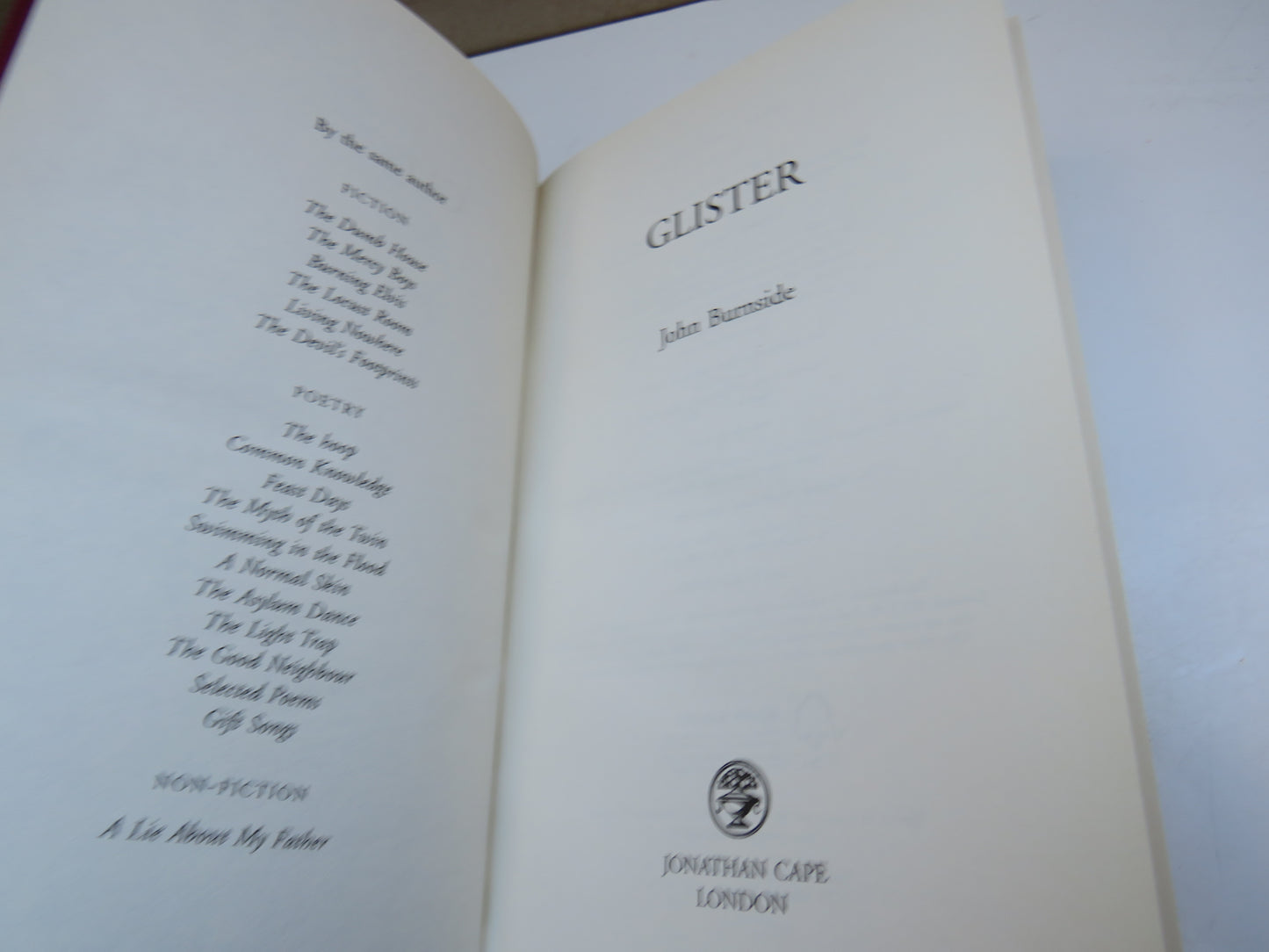 Glister By John Burnside 2008