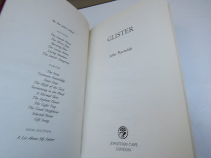 Glister By John Burnside 2008 book image 3
