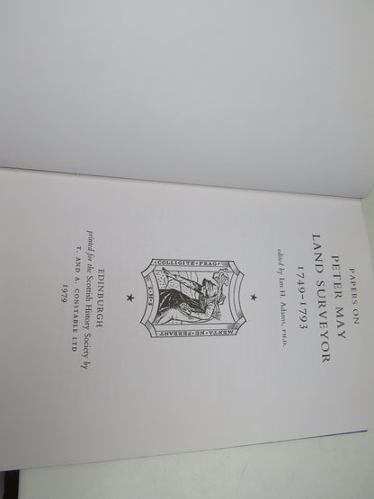 Papers on Peter May Land Surveyor 1749-1793 Edited By Ian H. Adams 1979 book image 4