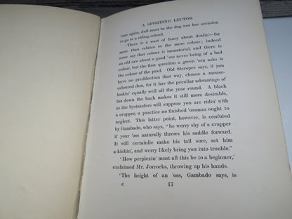Mr. Jorrocks' Lectors From Handley Cross By R. S. Surtees With Illustrations By G. Denholm Armour 1910