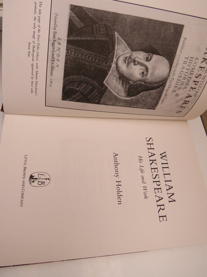 William Shakespeare His Life and Work by Anthony Holden 1999 book image 3