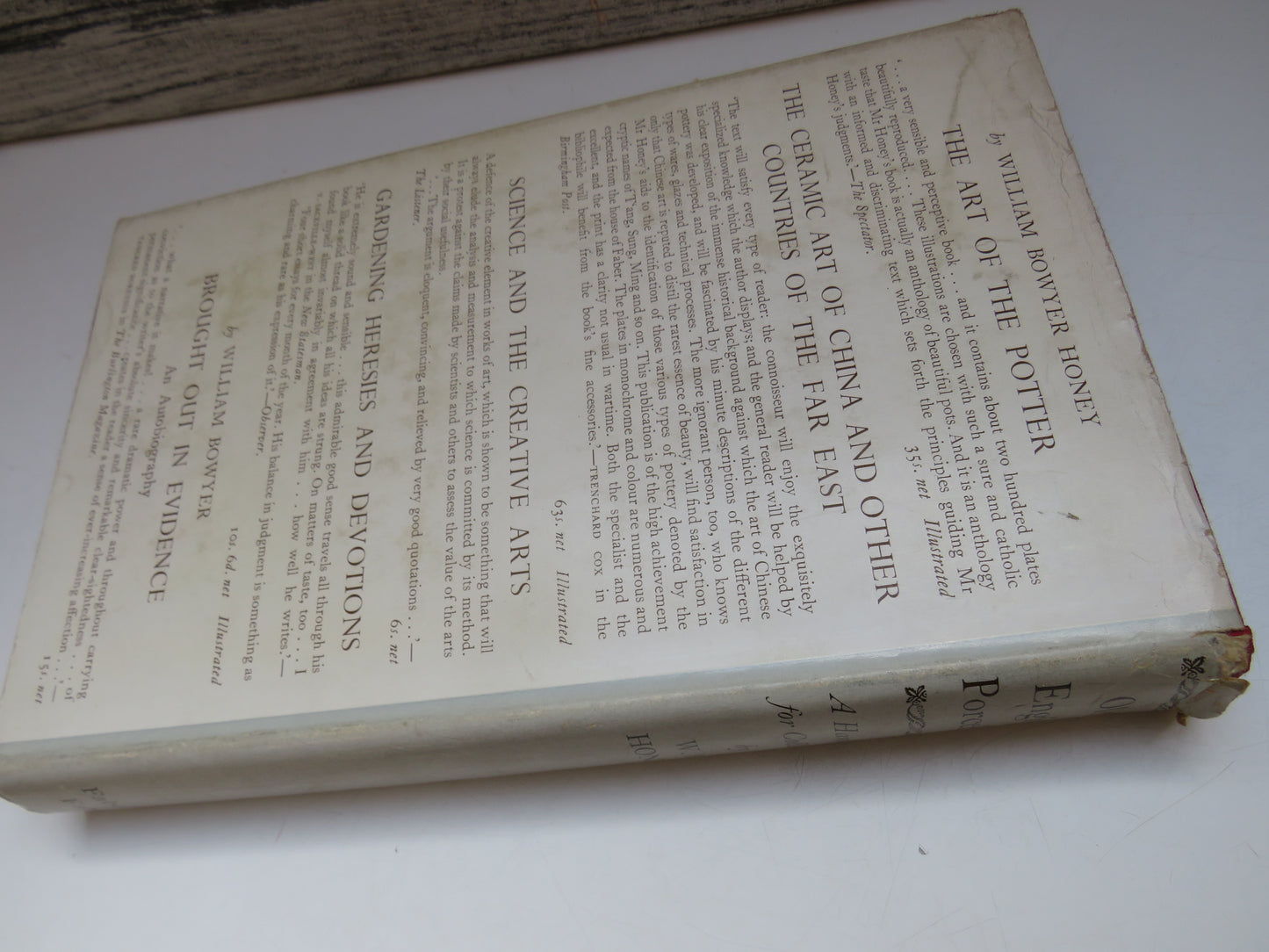 Old English Porcelain A Handbook for Collectors By W.B. Honey 1928