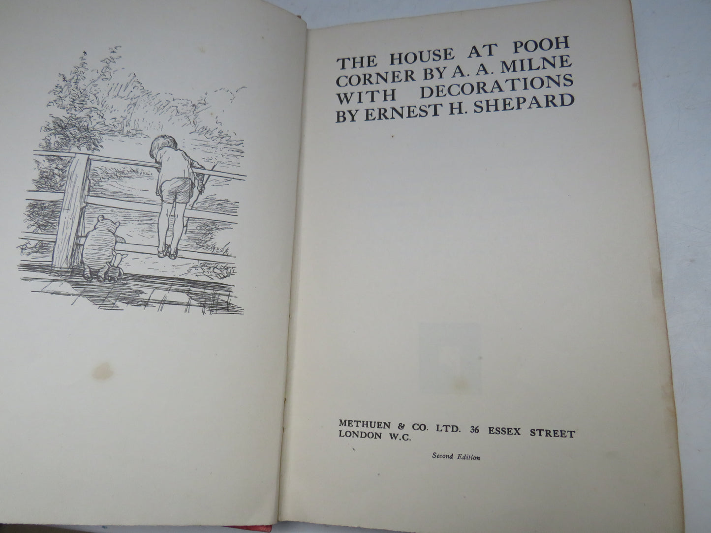 The House At Pooh Corner By A. A. Milne 1928 2nd Edition