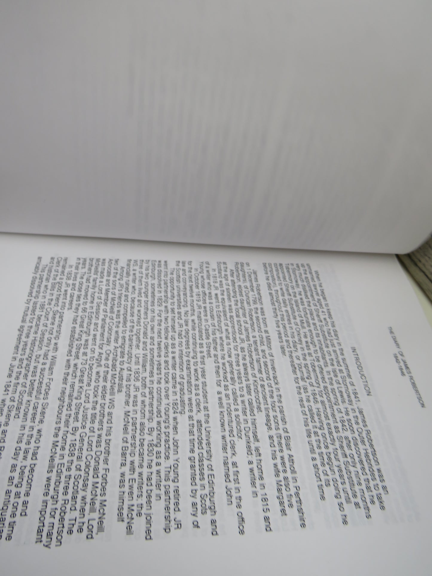 The Mull Diaries The Diary of James Robertson Sheriff Substitute At Tobermory 1842-1846