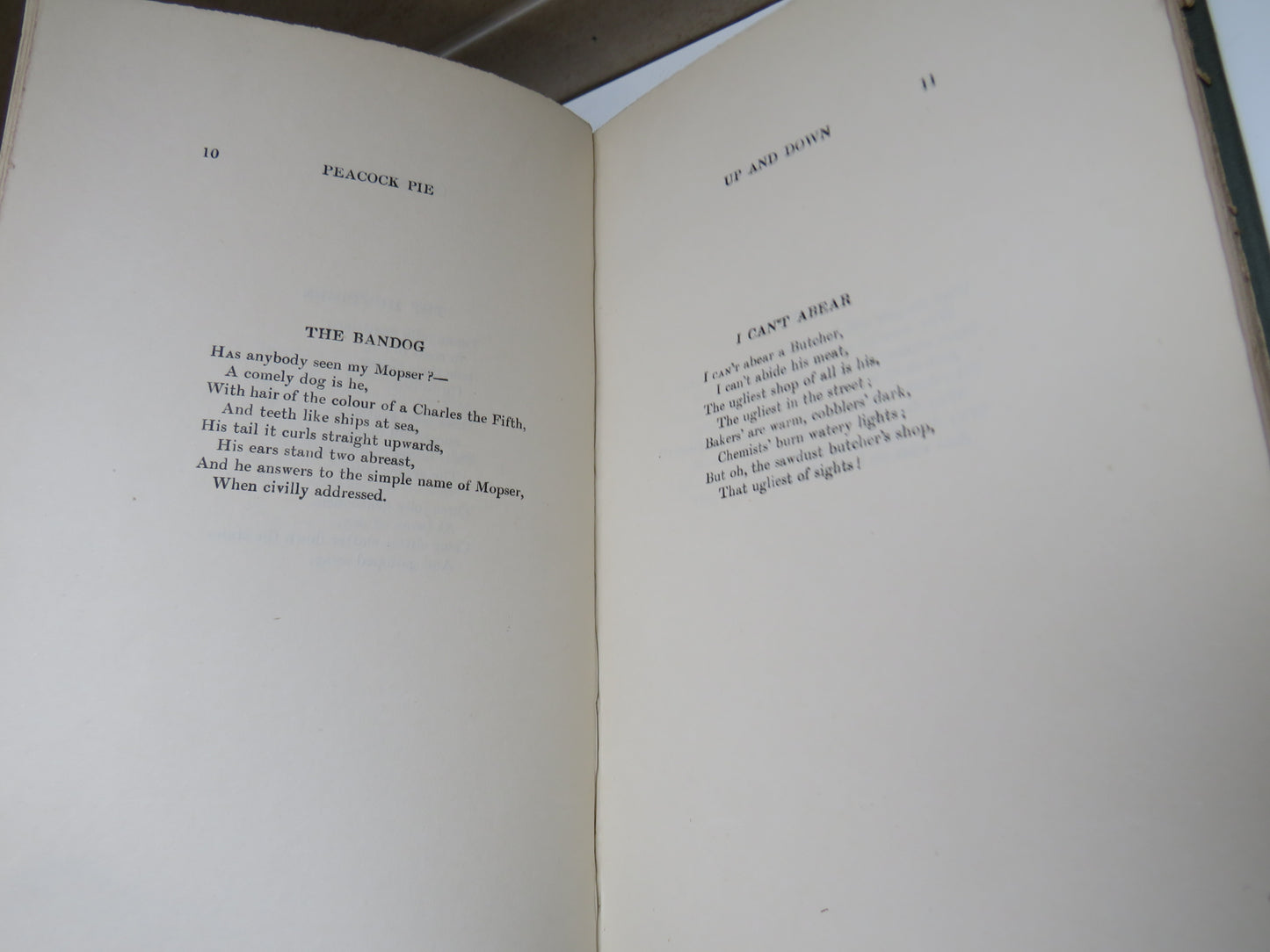 Peacock Pie A Book of Rhymes By Walter De La Mare 1921