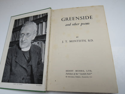 Greenside and Other Poems By J.T. Monteith 1950 book image 4