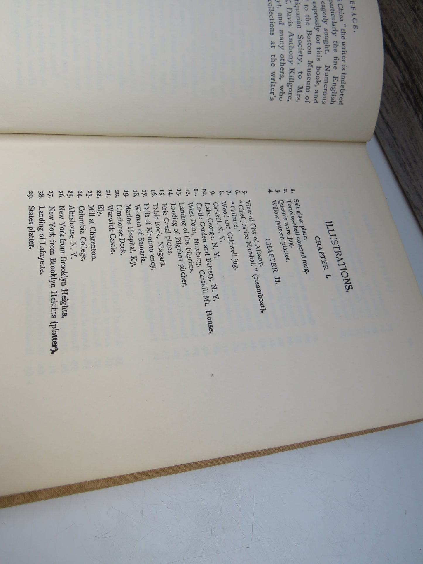 The Old China Book Including Staffordshire, Wedgwood, Lustre, and Other English Pottery and Porcelain By N. Hudson Moore 1948
