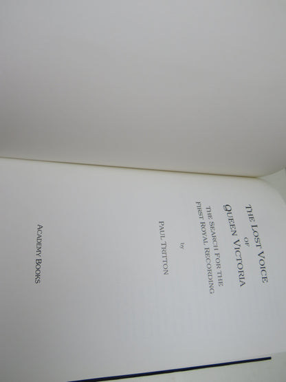 The Lost Voice of Queen Victoria The Search For the First Recording By Paul Tritton 1991 book image 4
