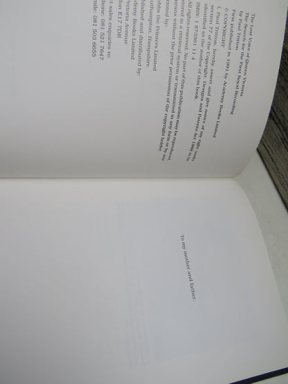 The Lost Voice of Queen Victoria The Search For the First Recording By Paul Tritton 1991 book image 5