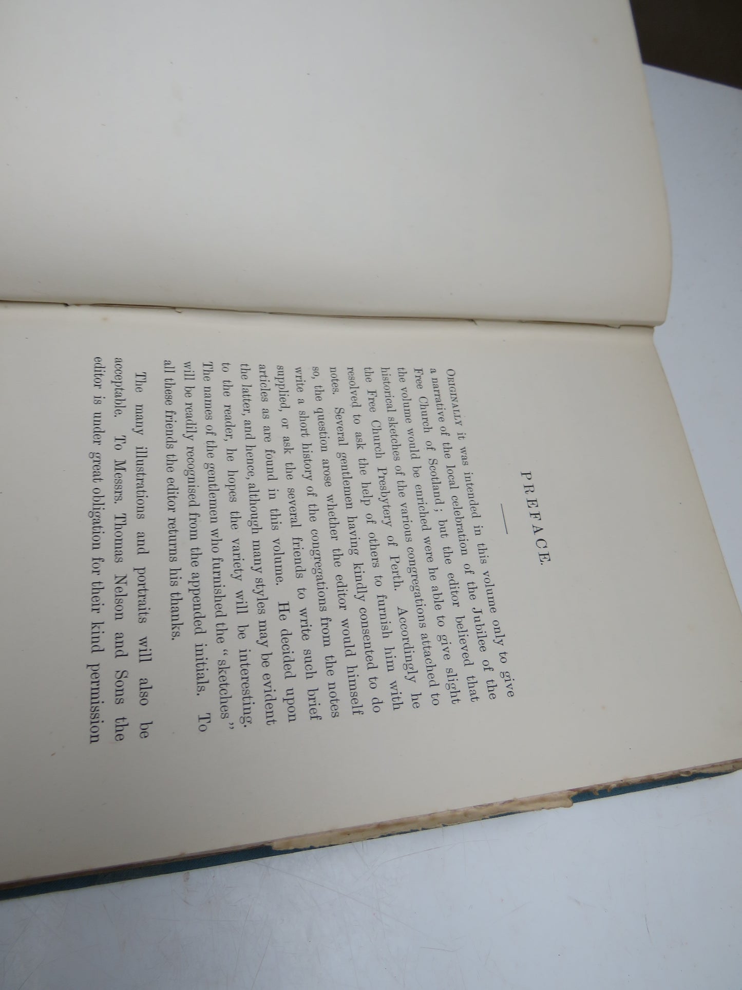 Free Church of Scotland Jubilee Of The Presbytery of Perth With Brief Historical Sketches of Congregations Edited By Archibald K. M'Murchy 1894