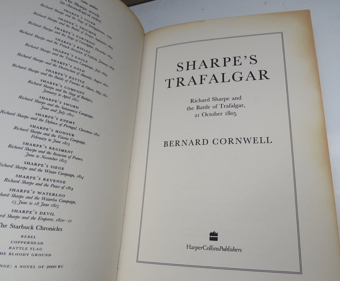 Sharpe's Trafalgar by Bernard Cornwell, 2000