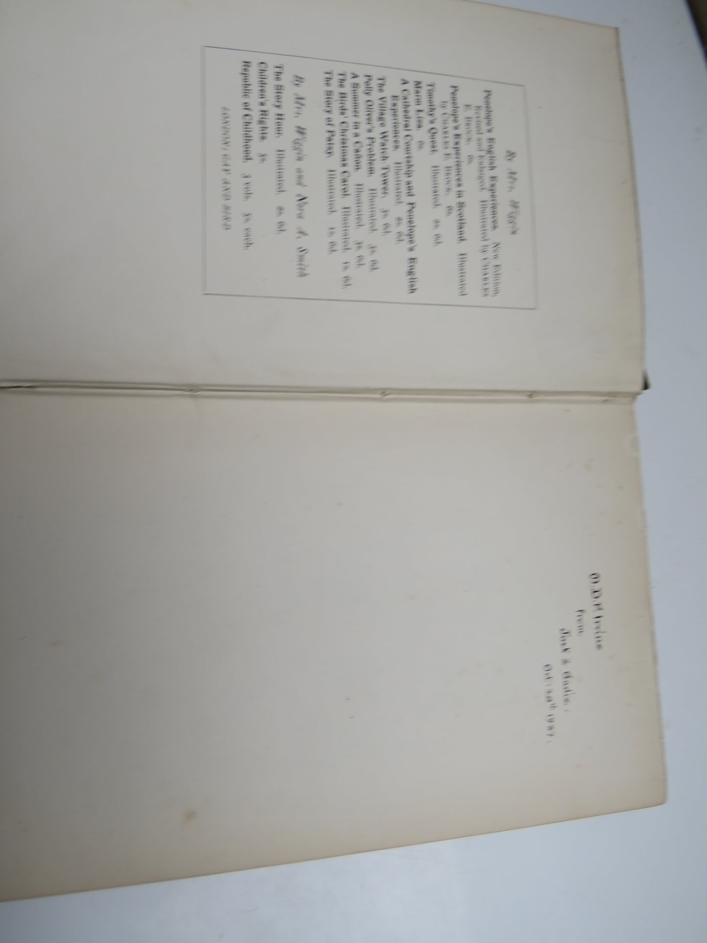 Penelope's English Experiences Being Extracts From The Commonplace Book Of Penelope Hamilton by Kate Douglas Wiggin 1900