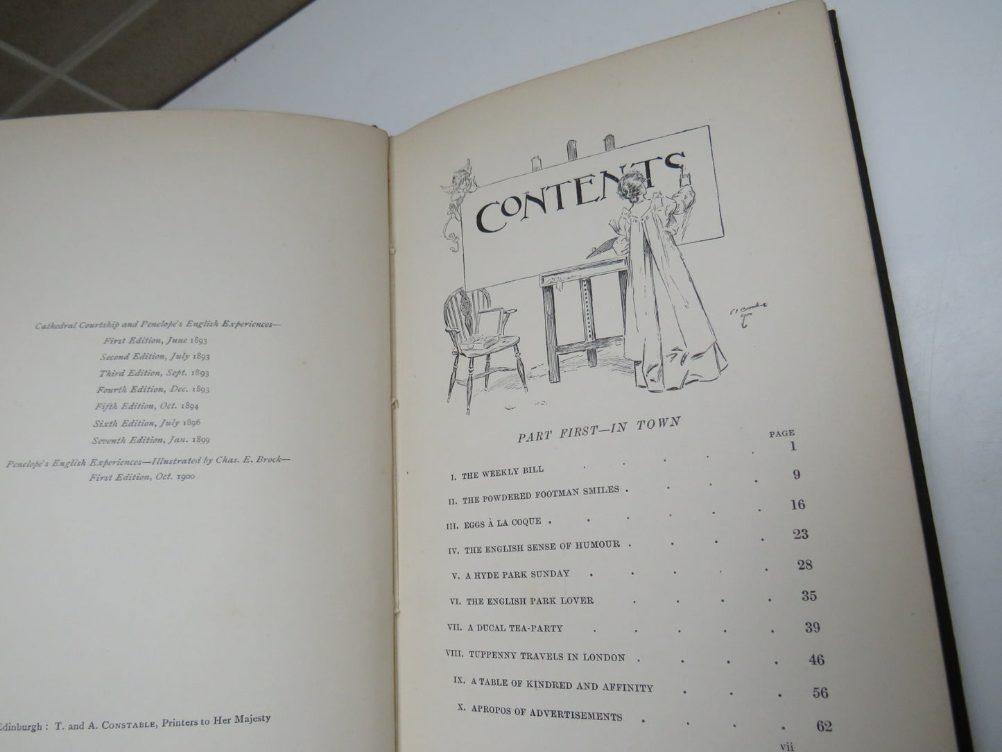 Penelope's English Experiences Being Extracts From The Commonplace Book Of Penelope Hamilton by Kate Douglas Wiggin 1900