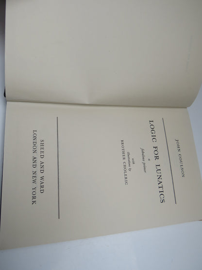 Logic For Lunatics a Fabulous Primer by John Coulson 1960 book image 5