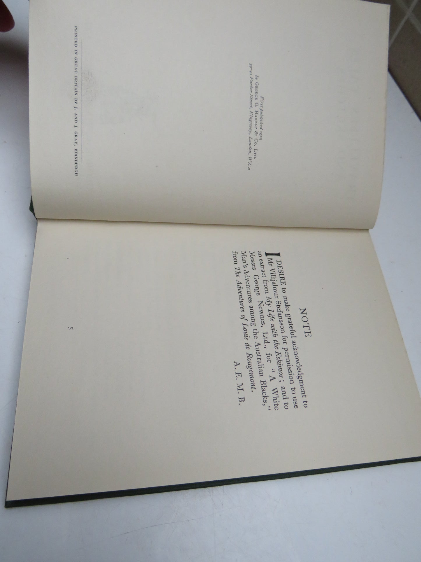 Traveller's Tales and Sketches Edited By A. E. M. Bayliss 1929 Antique Book