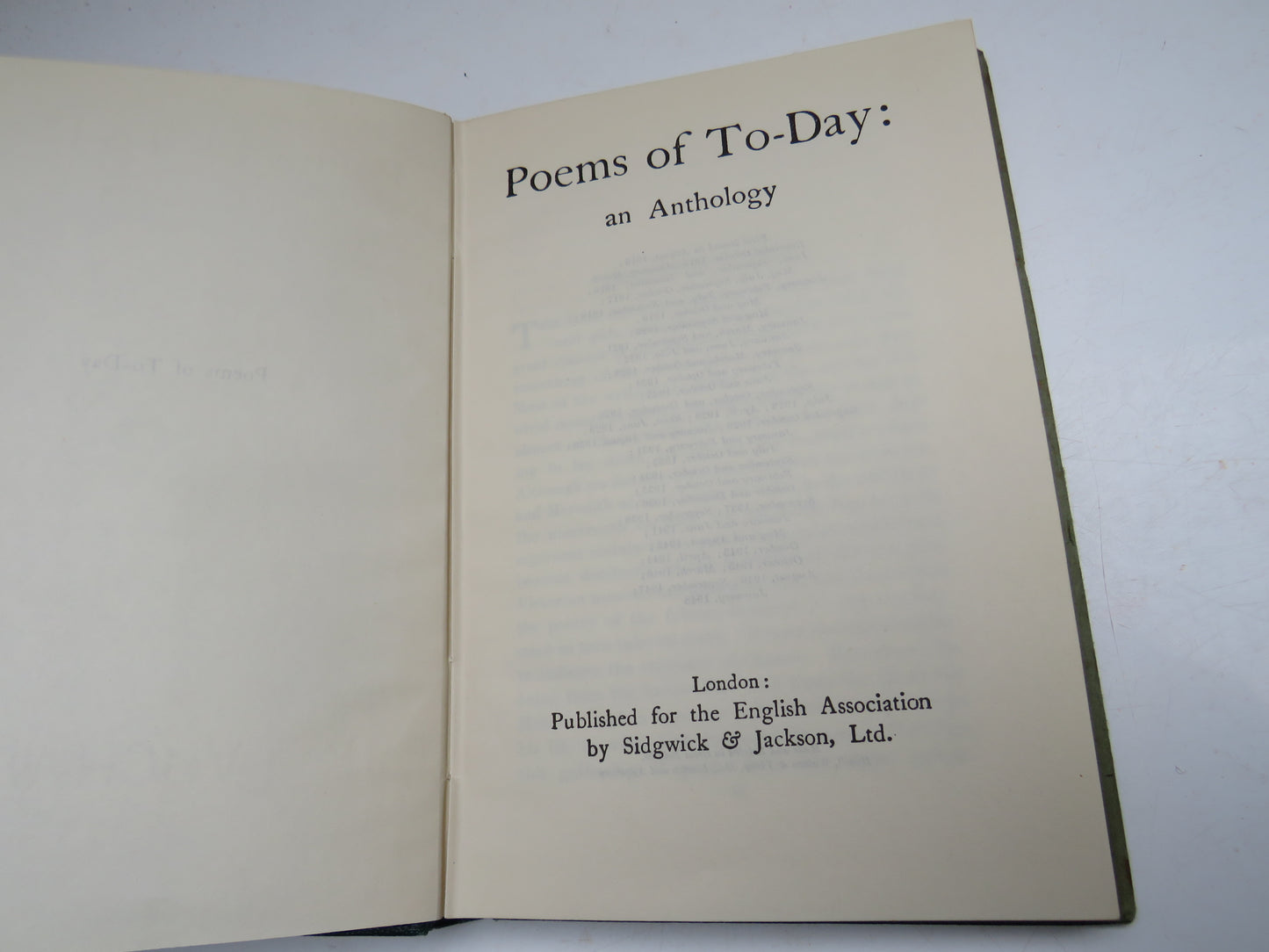 Poems of To-Day: First Series 1948