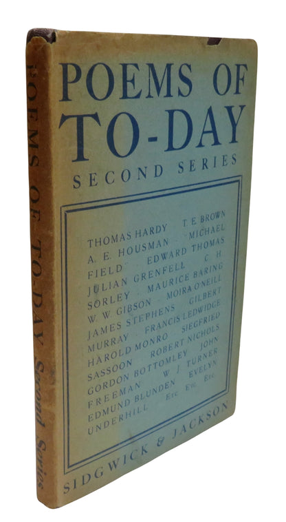 Poems of To-Day: Second Series 1946 book front cover