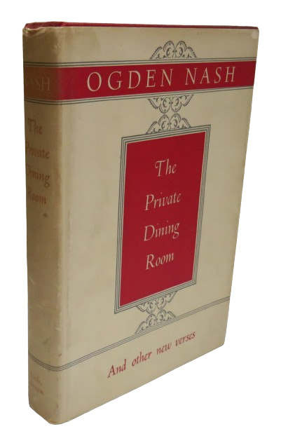 The Private Dining Room And Other New Verses By Ogden Nash 1953 book front cover