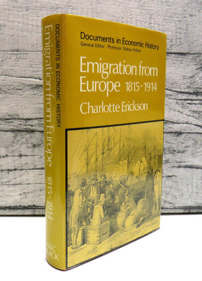 Emigration From Europe 1815-1914 Select Documents Edited By Charlotte Erickson 1976 book front cover