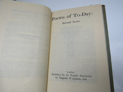 Poems of To-Day: Second Series 1946 book image 3