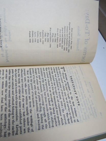 Poems of To-Day: Second Series 1946 book image 4