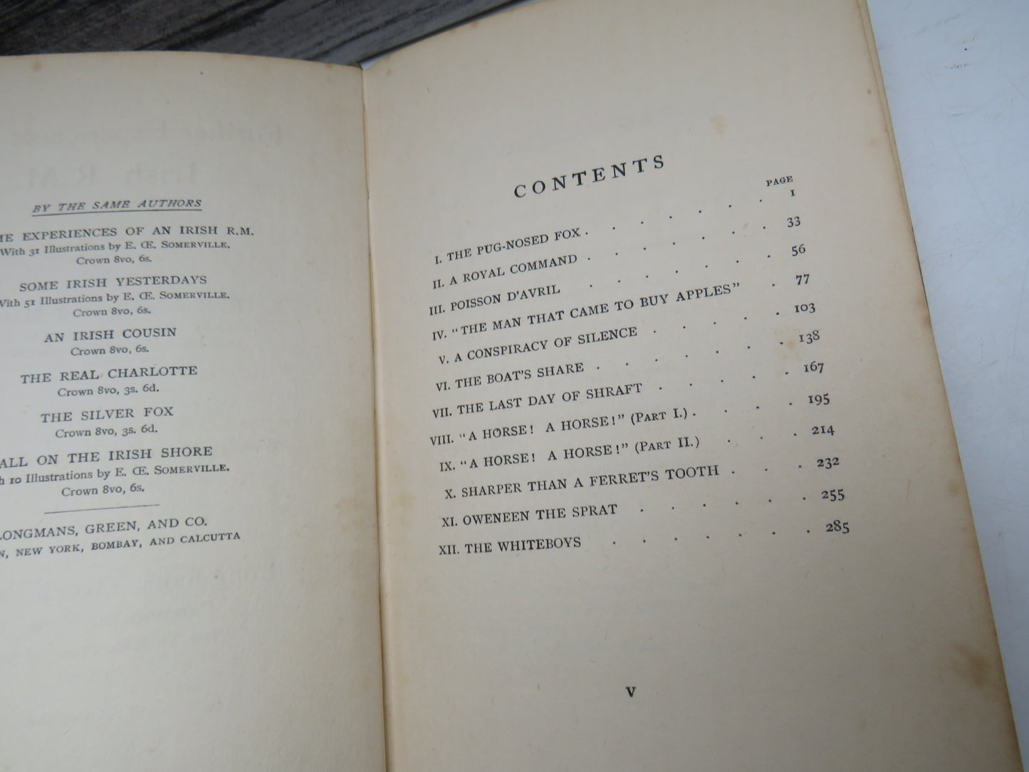 Further Experiences of an Irish R.M. By E. OE. Somerville and Martin Ross 1908