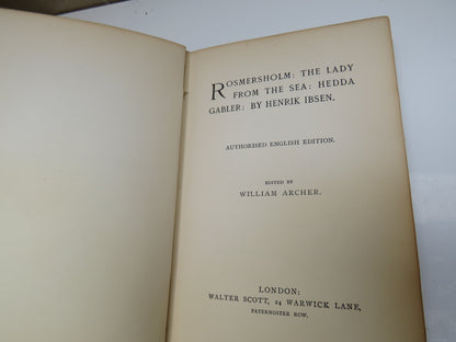 Prose Dramas Rosmersholm: The Lady From The Sea: Hedda Gabler: By Henrik Ibsen English Edition book image 5