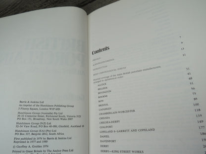 British Porcelain An Illustrated Guide By Geoffrey A. Godden 1980