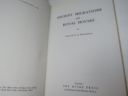 Ancient Migrations and Royal Houses By Count B. G. De Montgomery 1968 book image 4