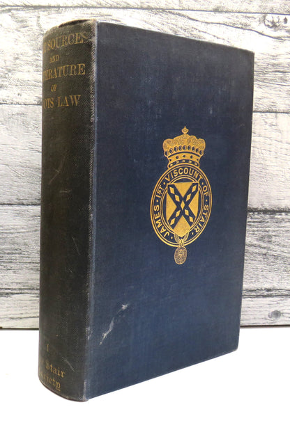 The Introductory Survey Of The Sources and Literature of Scots Law By Various Authors 1936 book front cover