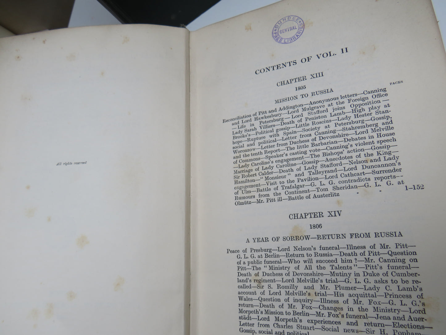 Lord Granville Leveson Gower (First Earl Granville) Private Correspondence 1781 to 1821 In Two Volumes 1916