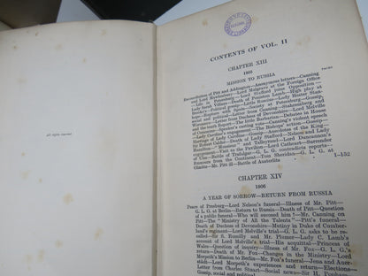 Lord Granville Leveson Gower (First Earl Granville) Private Correspondence 1781 to 1821 In Two Volum book image 7