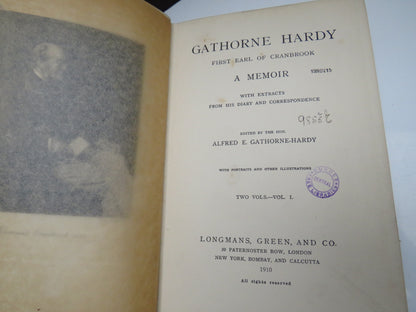 Gathorne Hardy First Earl of Cranbrook A Memoir With Extracts From His Diary and Correspondence Edit book image 5