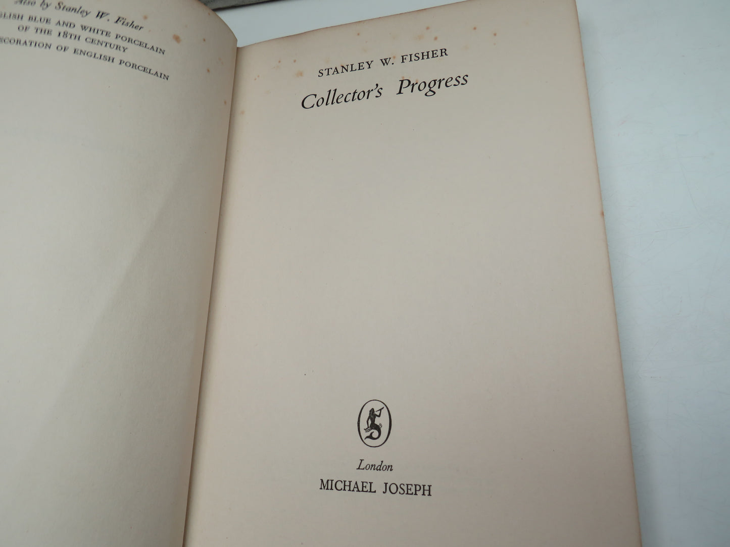 Collector's Progress By Stanley W. Fisher 1957